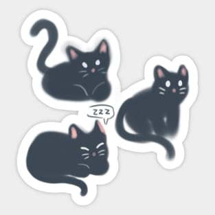 Itty Bitty Kitty Comity Sticker